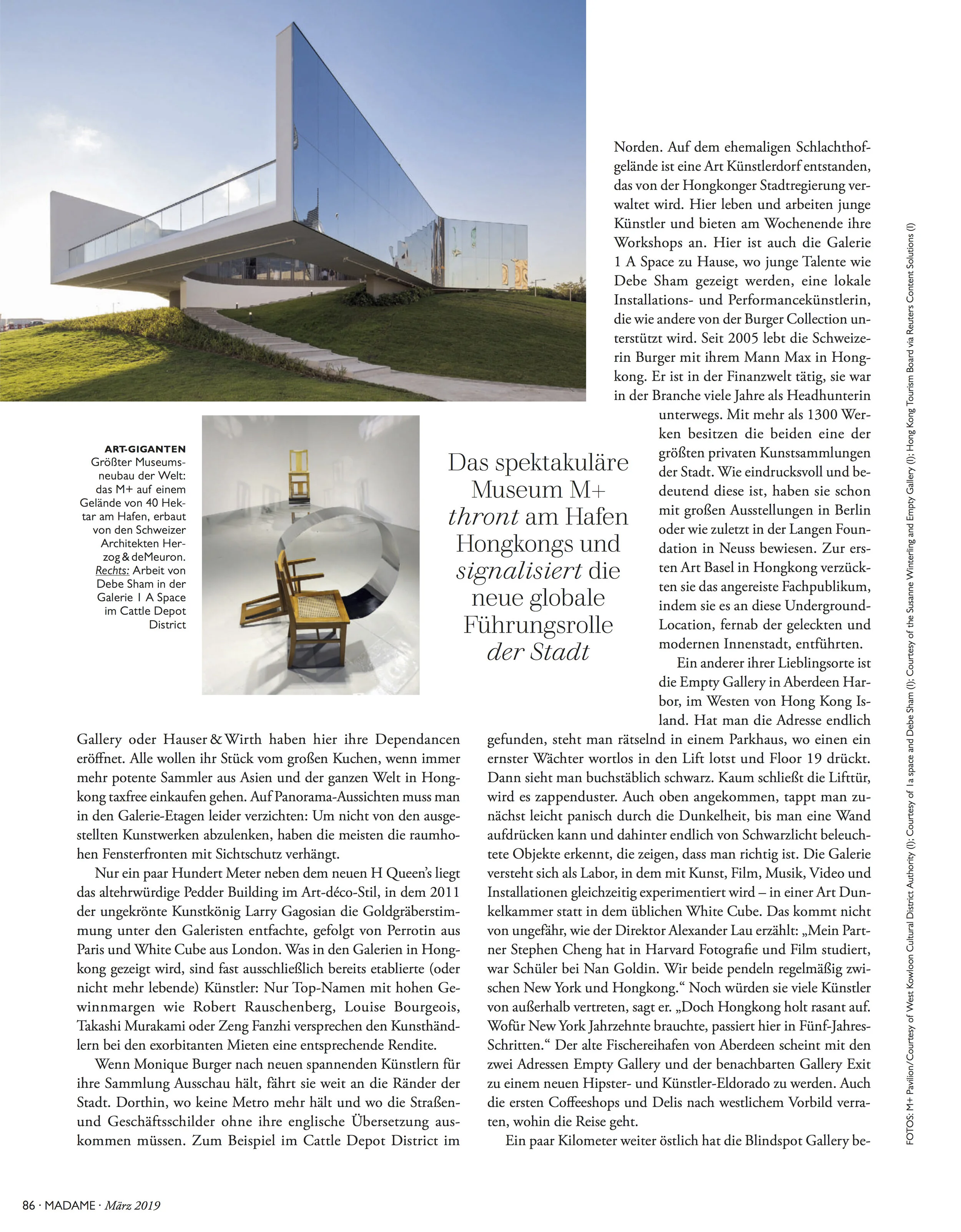 Courtesy of Madame März 2019