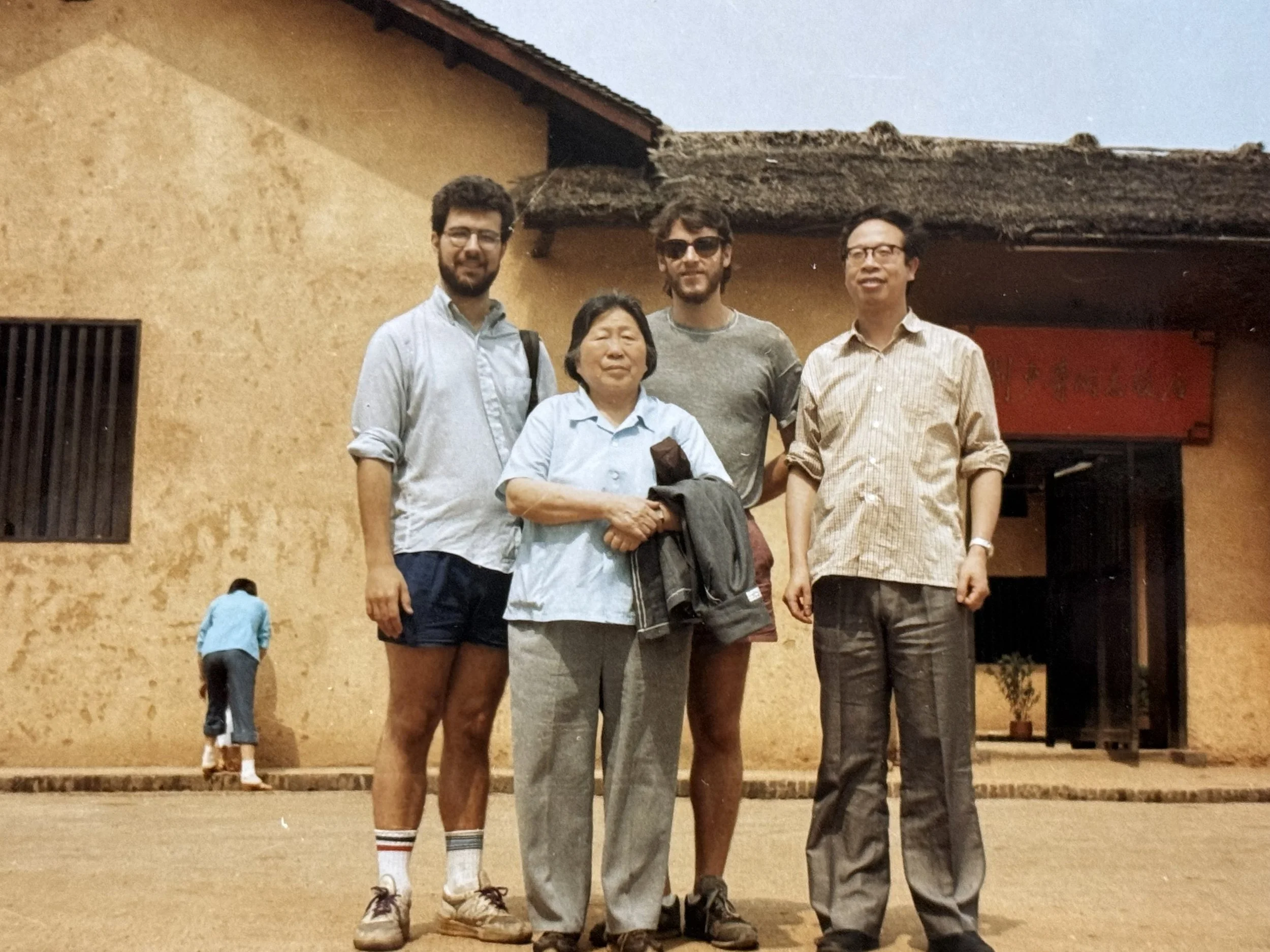 Sophie Zhu with Tony Reese and me when we took our class of middle-aged doctors to Mao’s hometown, Shaoshan