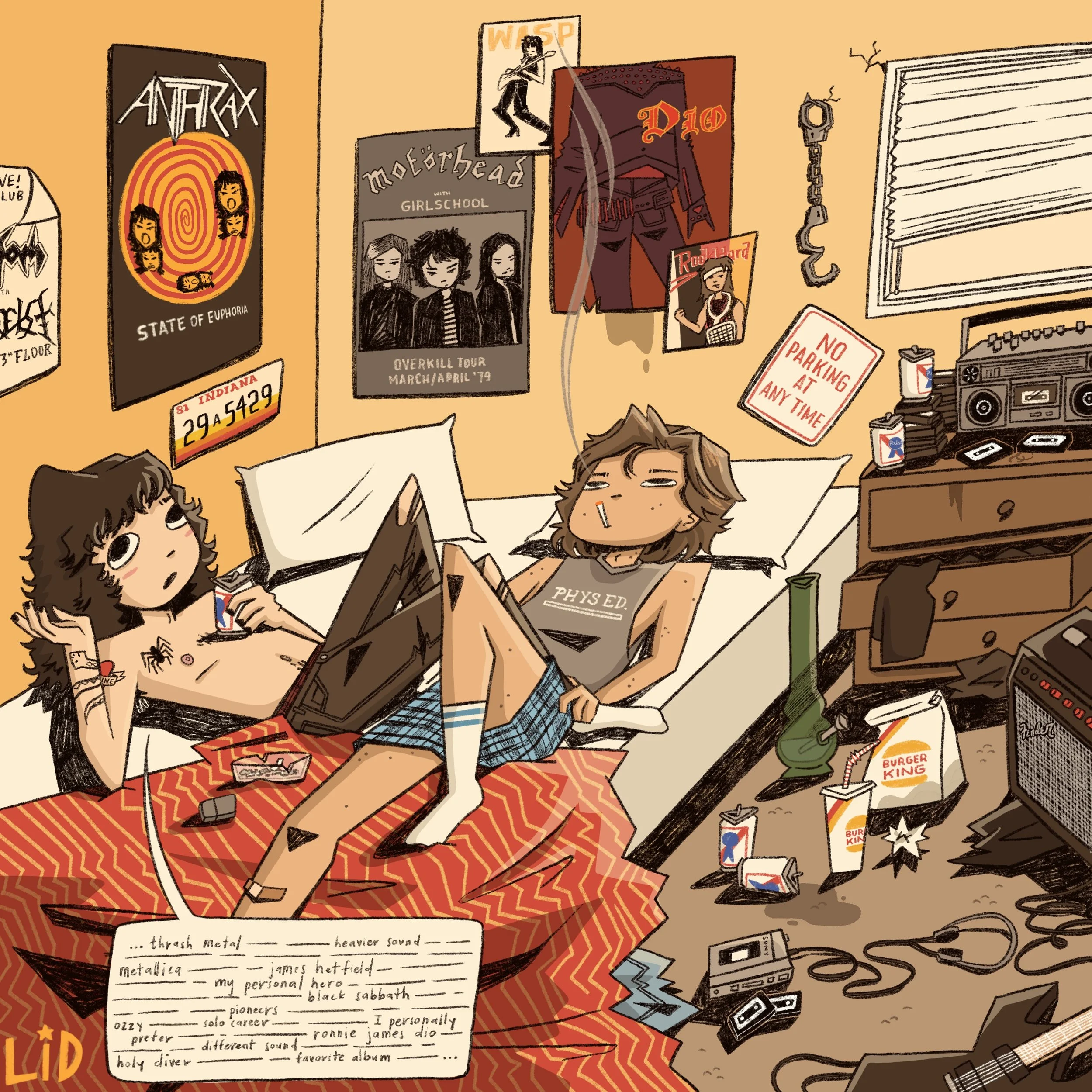 crash course in metal print