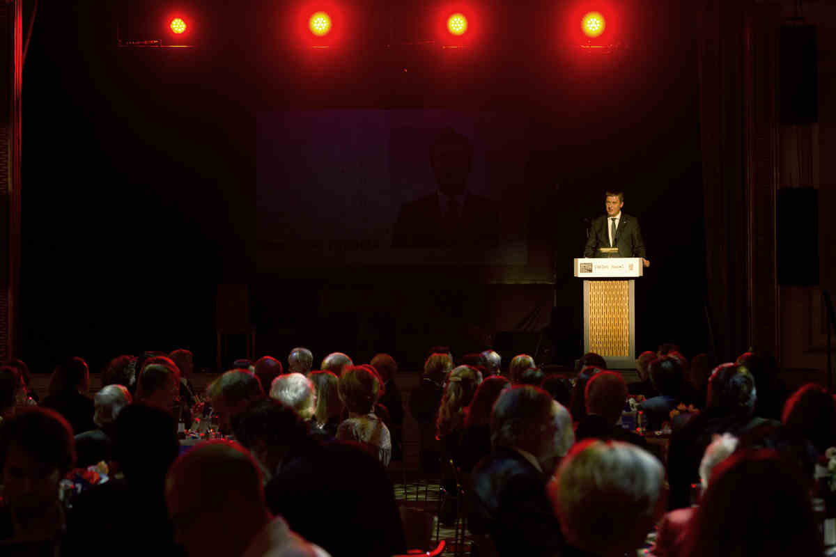 Tomas Petricek, Czech Minister of Foreign Affairs, opening the 30 Years of Freedom Gala