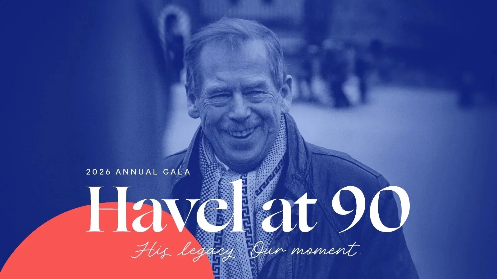 Illustrative. Headshot of Vaclav Havel.