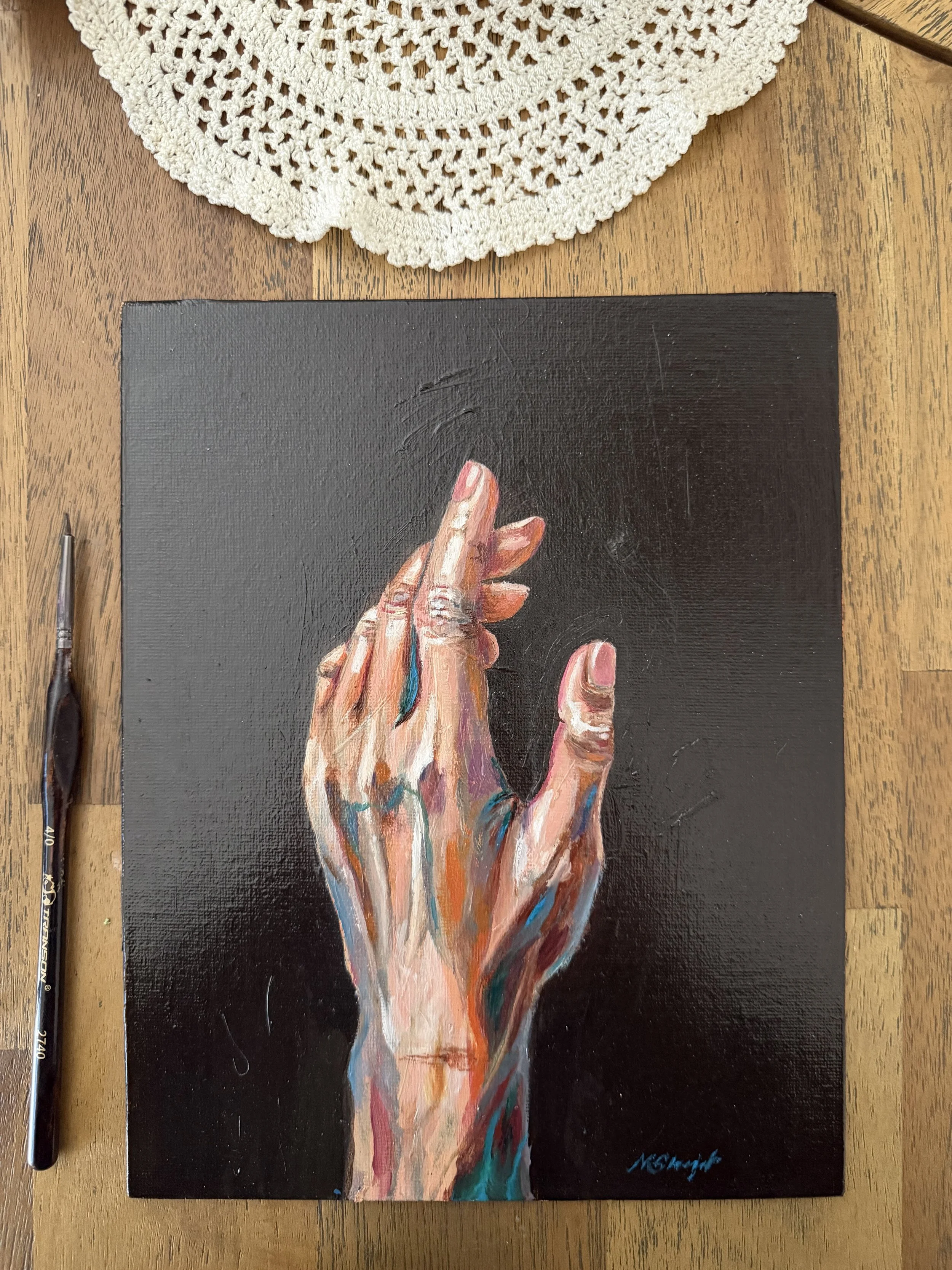 Hand Study - 8"x10" Oil