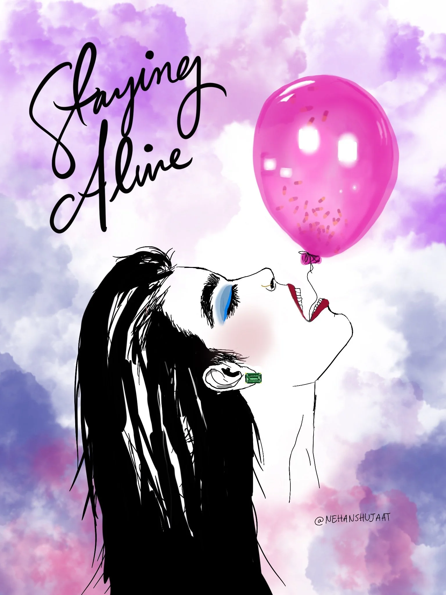 Staying Alive - Digital Art Print