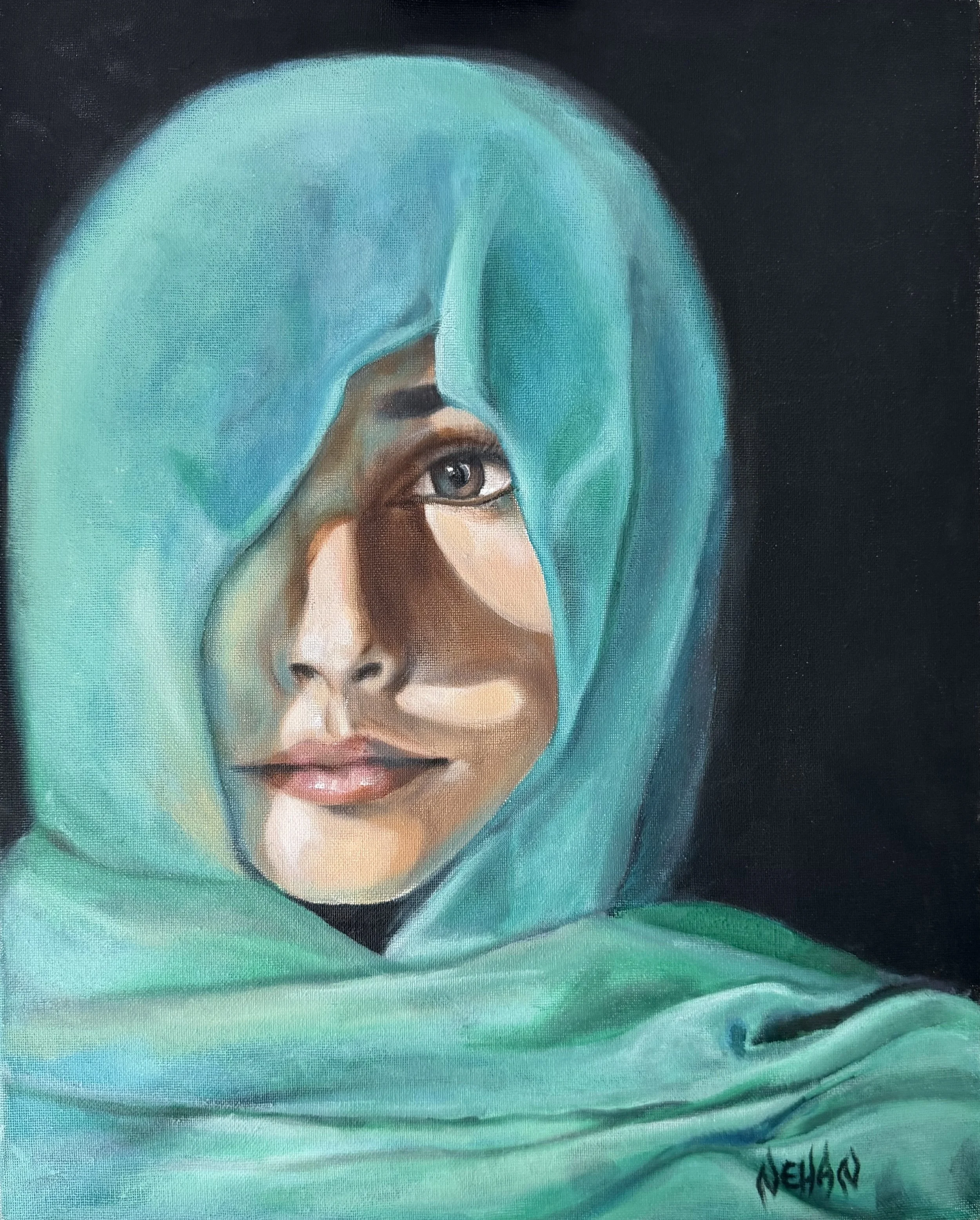 Hidden - Oil Painting Print