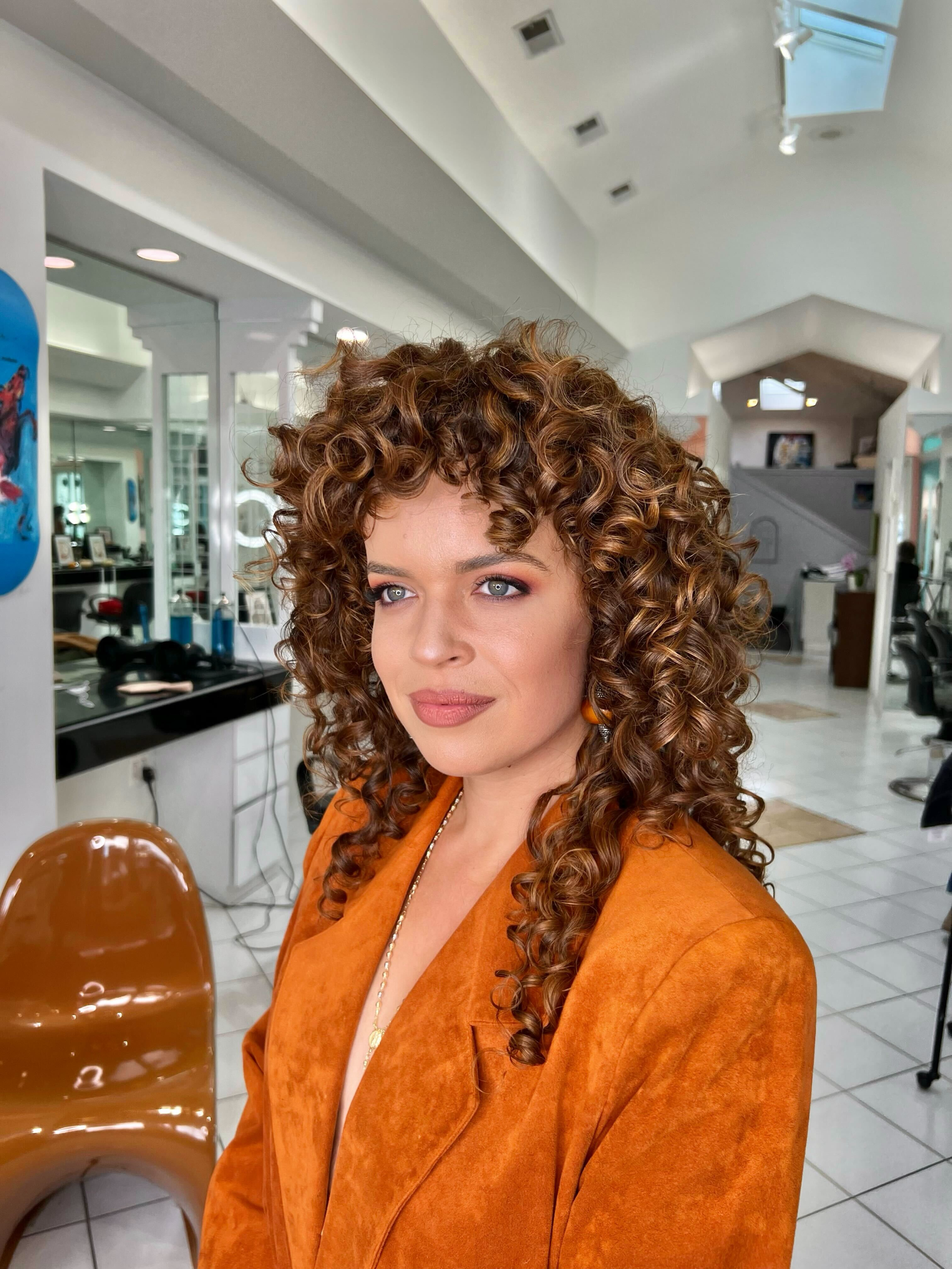 Curly haircut specialists at Bellibone Salon in Bergen County, NJ