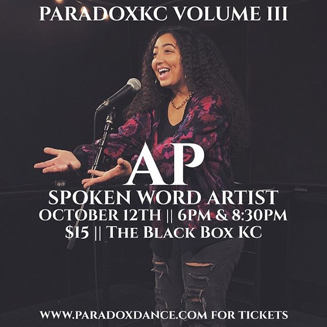 we're excited to announce we'll have @ap_the_poet at #paradoxkc this weekend! get your tickets now before they sell out. 🌪