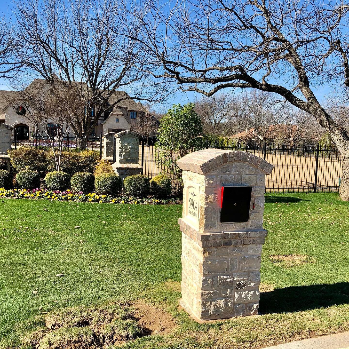 Although we enjoy rebuilding hundreds of mailboxes and walls per year that are hit by inattentive drivers, we would prefer more people focus on the road versus their phones. #PSA #stoptextinganddriving