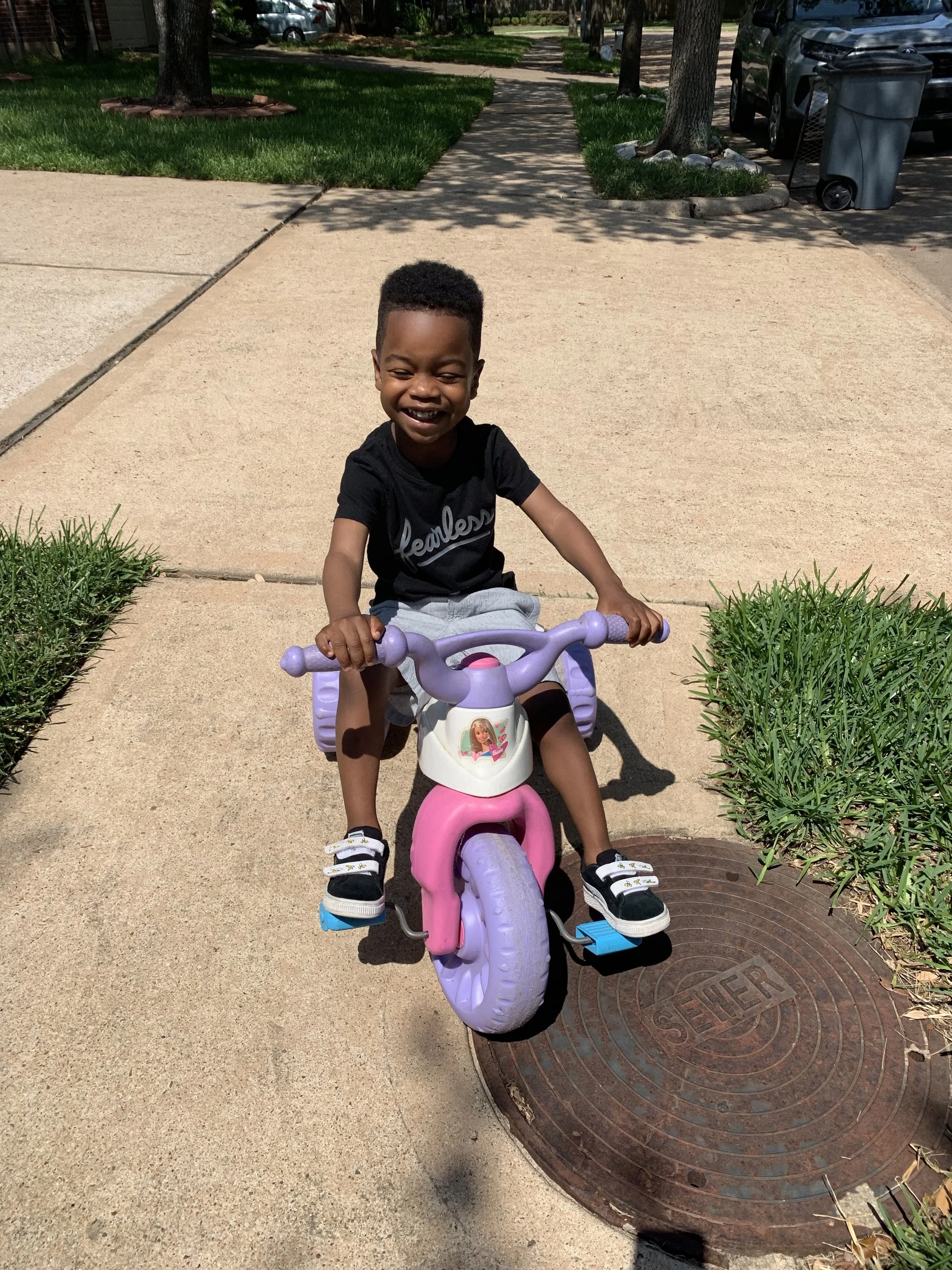 CJs first bike ride