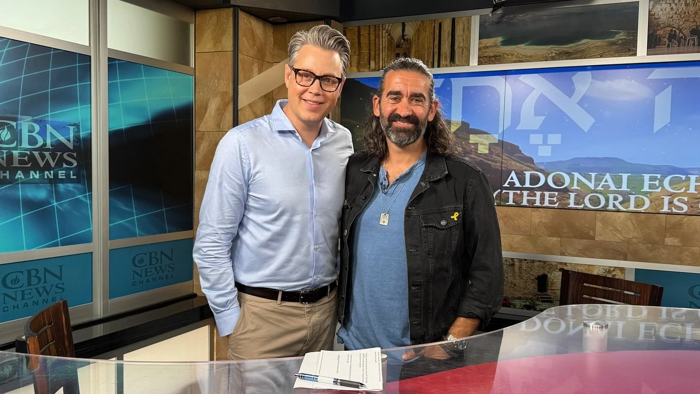 Honored to visit CBN Israel studios yesterday, where my good friend Joshua Swanson was recently named a new correspondent! I arrived an hour early, so I was able to join the staff&rsquo;s daily prayer and worship time, they kindly invited me to lead 