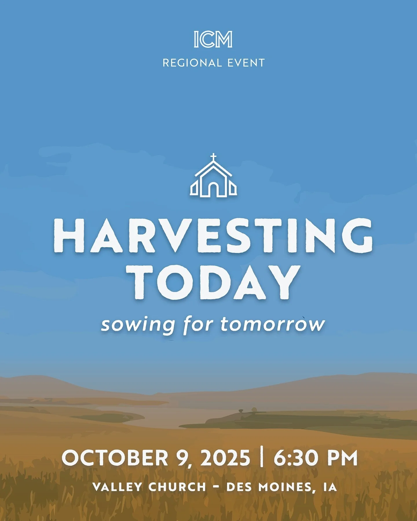 🌽 Iowa friends, I&rsquo;d love for you to join me for a free night of worship and music - all the details are in the image.

Check out and register at icm.org/desmoines, so we know you&rsquo;re coming!

Can&rsquo;t wait to lift our voices together a