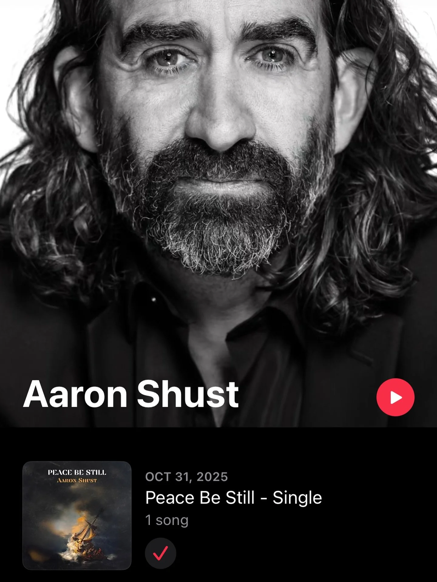 🙌🏼
STREAMING NOW! 
🌊
Peace Be Still

&mdash;&mdash;&mdash;&mdash;&mdash;&mdash;
For Music, Devotionals, Podcasts, Stories, and more, SUBSCRIBE to Aaron&rsquo;s Letters at&hellip;

www.AaronShust.com
www.LandofZion.org