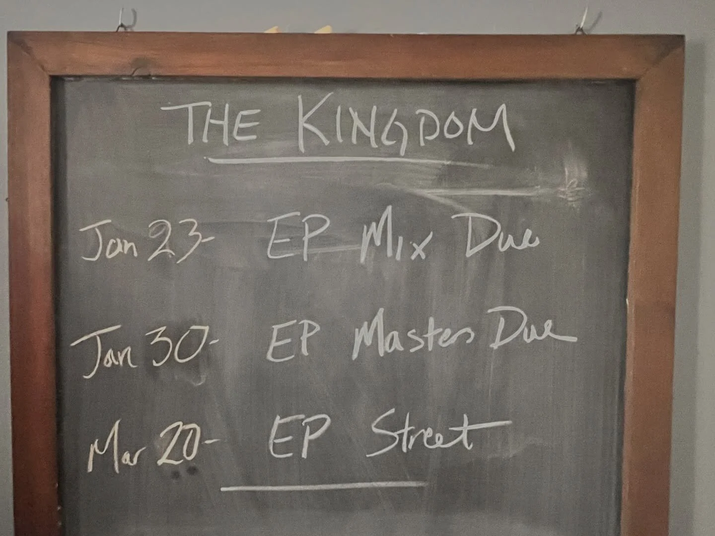 Yes, I use a chalkboard. 

Next up - the HOLY WEEK ep! 🎧 Three songs covering Jesus&rsquo; Triumphal Entry, the Last Supper, Gethsemane, the Crucifixion, and the Resurrection! 

All Available with Early Access SOON!!! 
🎟️ 
LEARN MORE: aaronshust.co