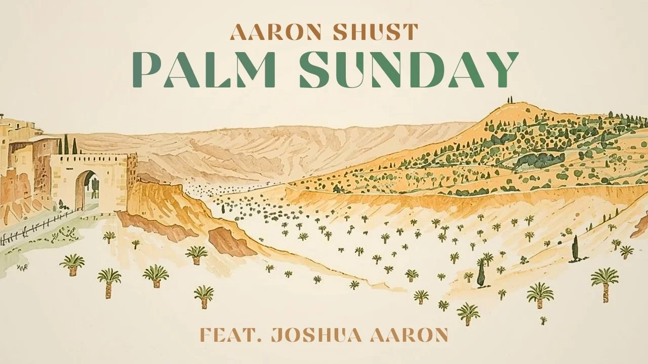 🌴 
Tomorrow! 
Tomorrow!
Debuting - tomorrow!

(It&rsquo;s only a day away)
⏰ 
Palm Sunday LYRIC VIDEO in 24 hours!

Featuring @realjoshuaaaron 
🌍And a gorgeous Kenyan orphans&rsquo; choir!

🎧 Holy Week EP streaming everywhere Mar 20

Visit: aarons