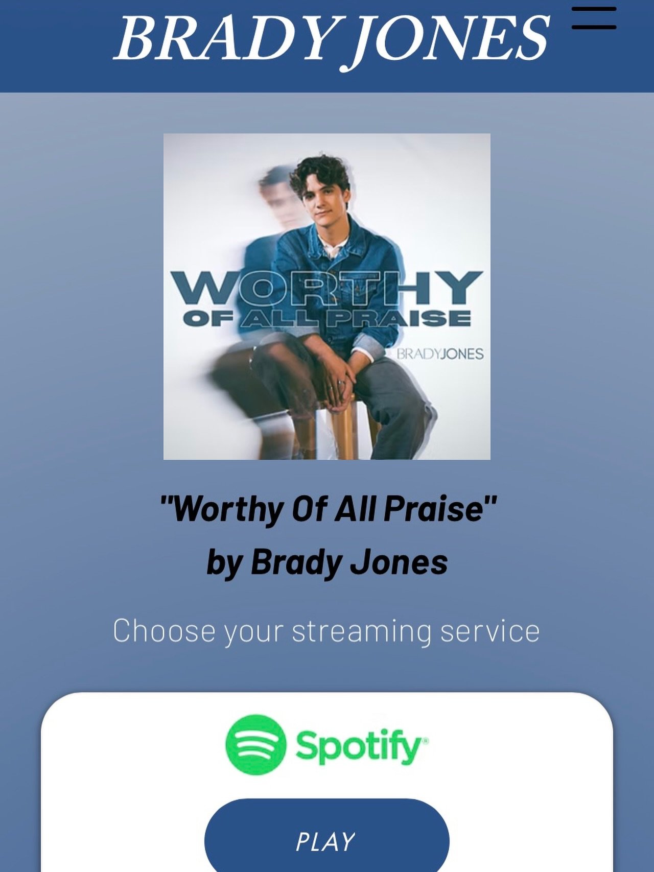 My friend @bradyjonesofficial just released a new worship song that gives high praise to God&rsquo;s reputation - His NAME! 🙌🏼