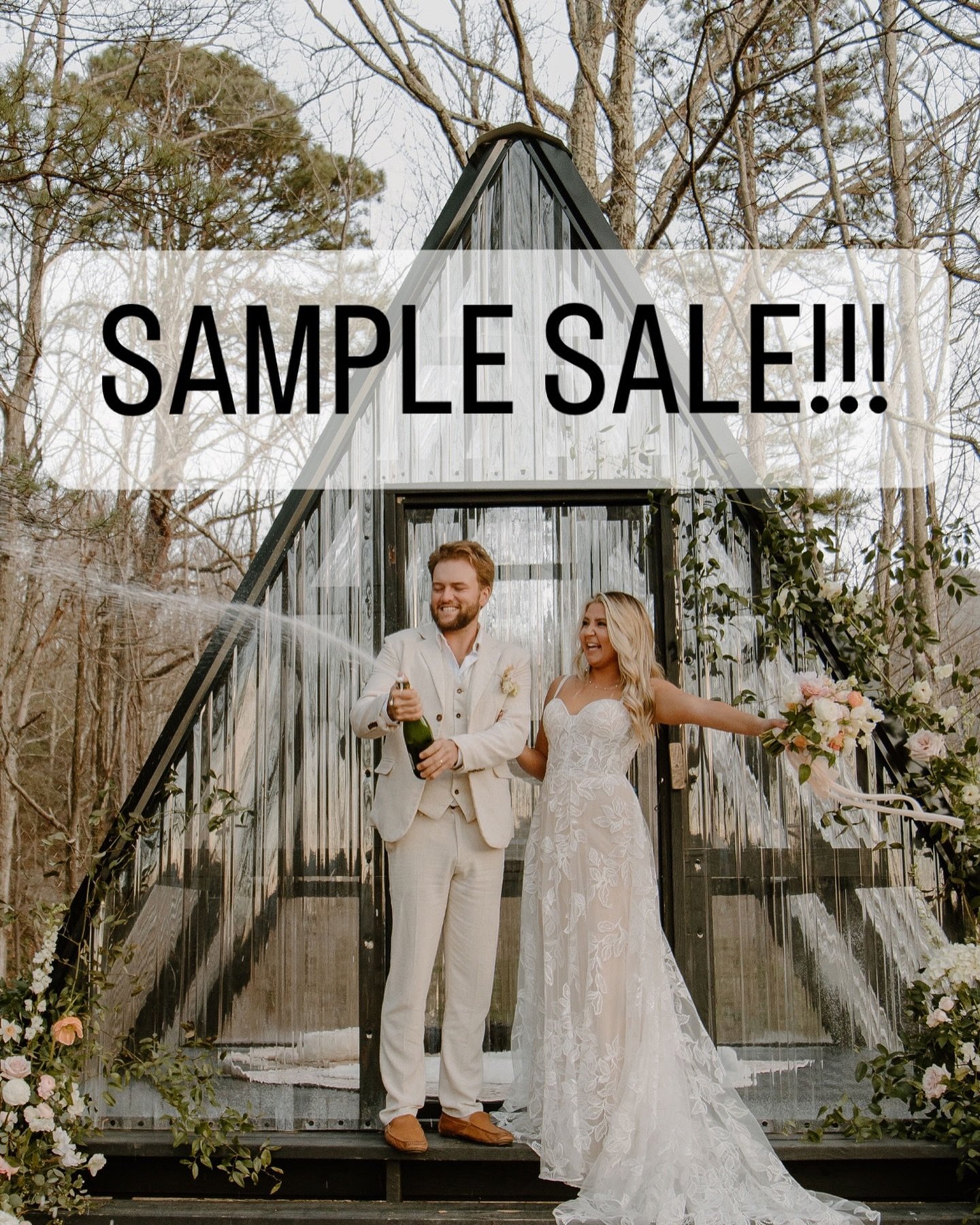 It&rsquo;s that special time of year- SAMPLE SALE time! 
🤩
We will be hosting our largest sample sale since pre-covid times from Friday, 5/31/24 through Sunday, 6/2/24. All gowns will be $999. The gowns will mostly be bridal size 10 - 14, with aroun