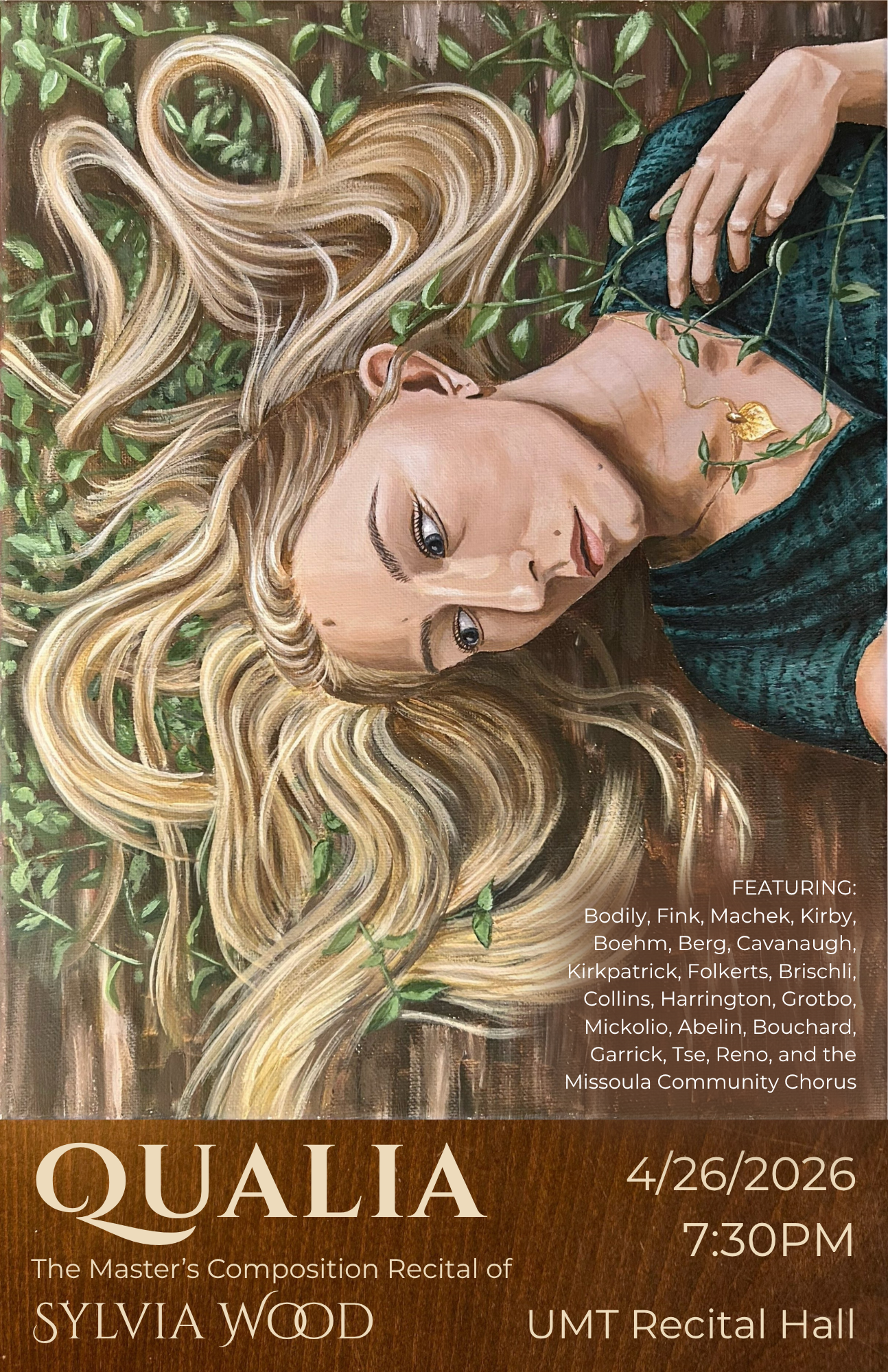 Event poster with blue background, illustrated hands and hearts, promoting Missoula Community Chorus & Forte Children's Choirs' 'Sing Hope Live' event, featuring the tagline 'There's a place for everyone'.