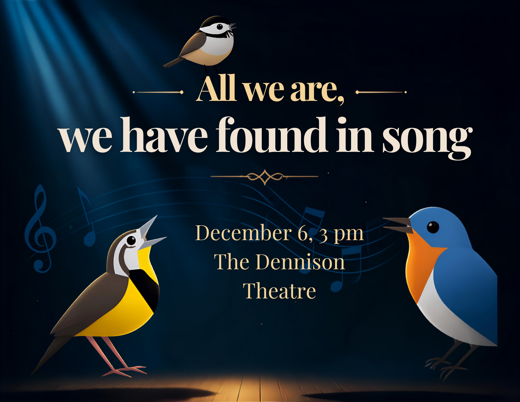 All we are we have found in song