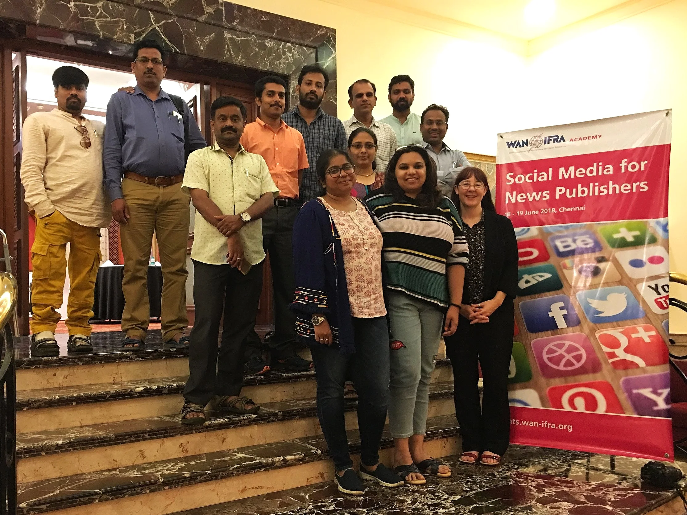 Advanced Social Media for News Publishers for WAN-IFRA in Chennai (Photo: Vijayalakshmi Murali).