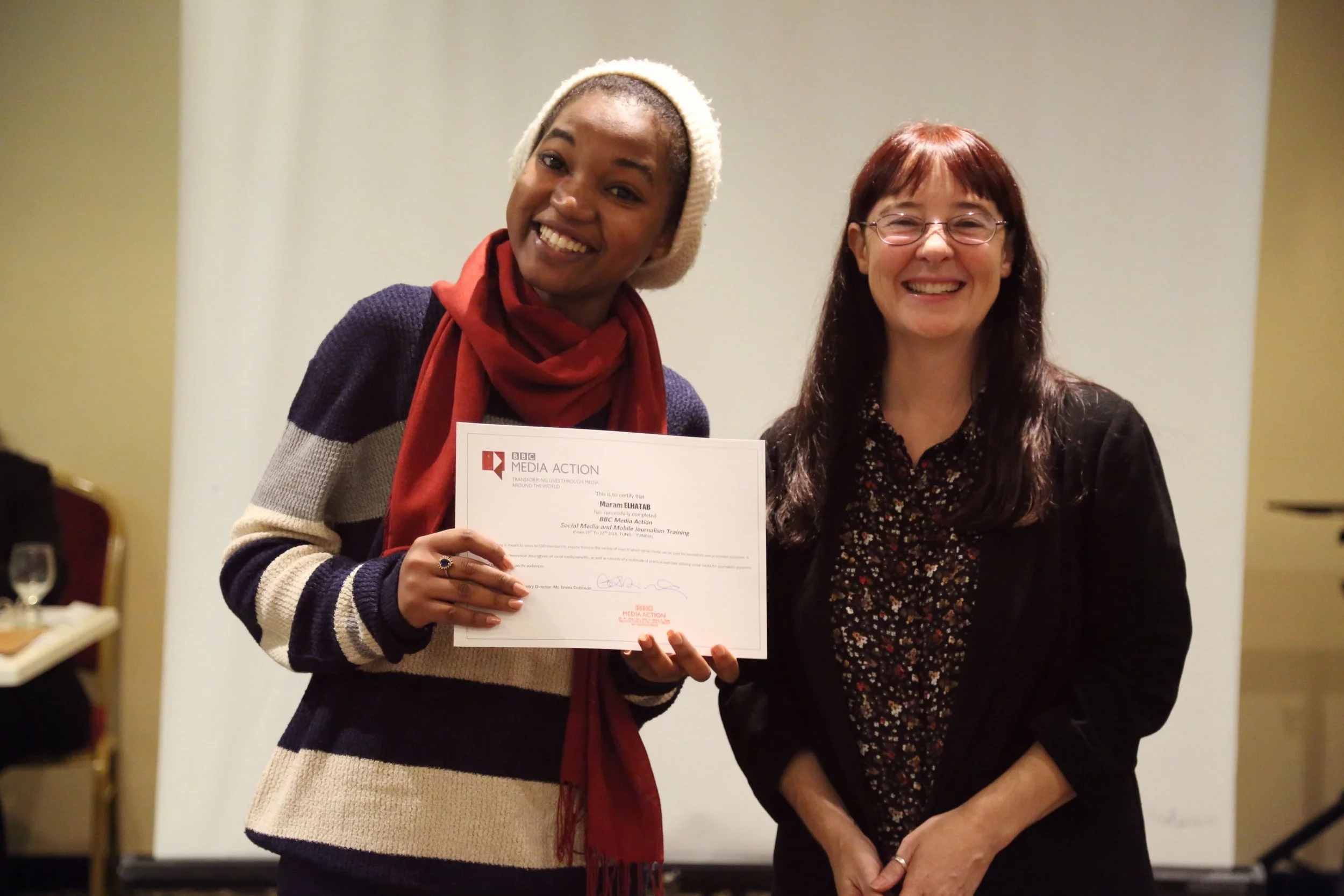 Social Media Training, Tunisia 2019 (Photo: Fatma Guezguez).