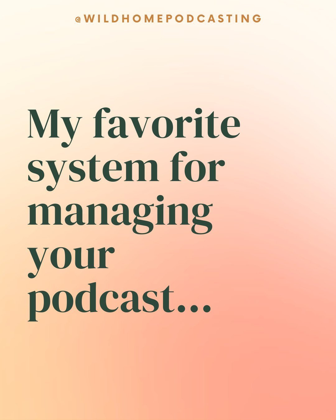 Do you ever feel overwhelmed by your podcast? ⁠
⁠
Systems are often overlooked as a piece of success for your business and podcast, but they can be a game-changer. And I&rsquo;m not just talking about a spreadsheet, I&rsquo;m talking about habits, yo