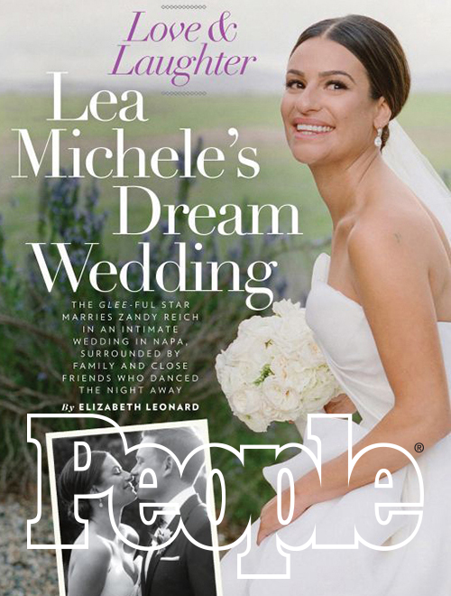 Celebrity Lea Michele wedding Lisa Vorce CO