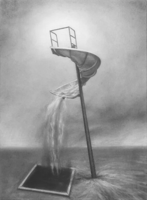 Damien MOULIERAC - Toboggan (drawing)