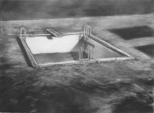 Damien MOULIERAC - Piscine (drawing)