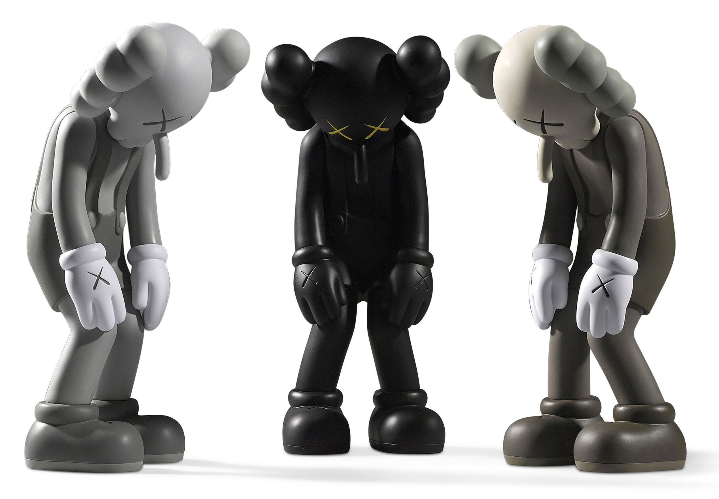 ▷ 3 figurines Small lie par Kaws, 2020, Design