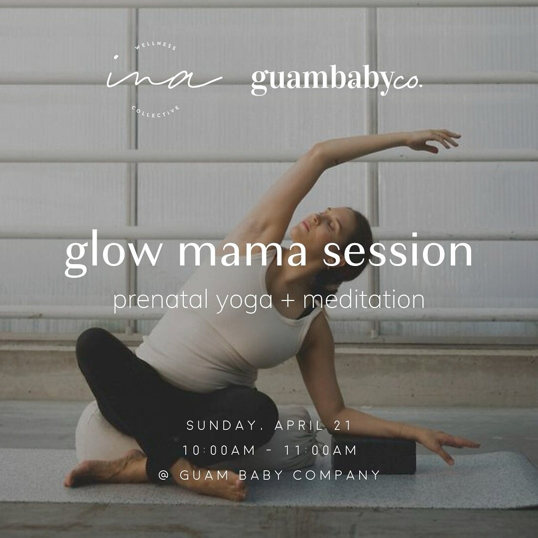 Glow Mama Sessions

An intimate all levels yoga &amp; meditation experience for expecting mamas.

Prenatal Yoga on Guam with @liv.marati 
Sunday, April 21
10:00AM
At @guambabyco 

Register now to save your spot! ⬆️

#prenatalyoga #prenatalmeditation 