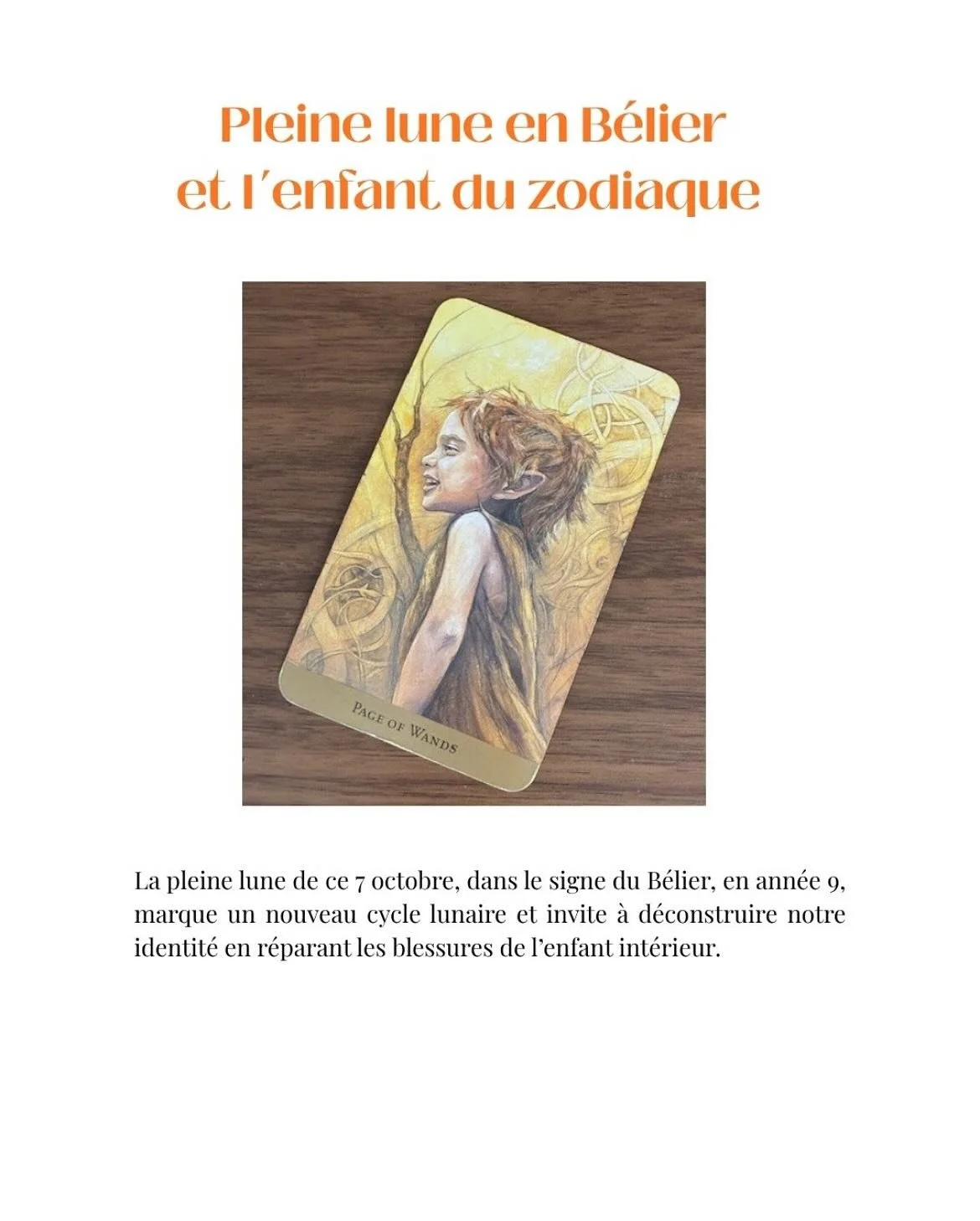 Sessions tarot
Formation tarot 
Accompagnements pour gu&eacute;rir et transformer votre vie

Communaut&eacute; Rituels pour faire une pause, respirer, gu&eacute;rir 

Site www.vanessa-vaia.com