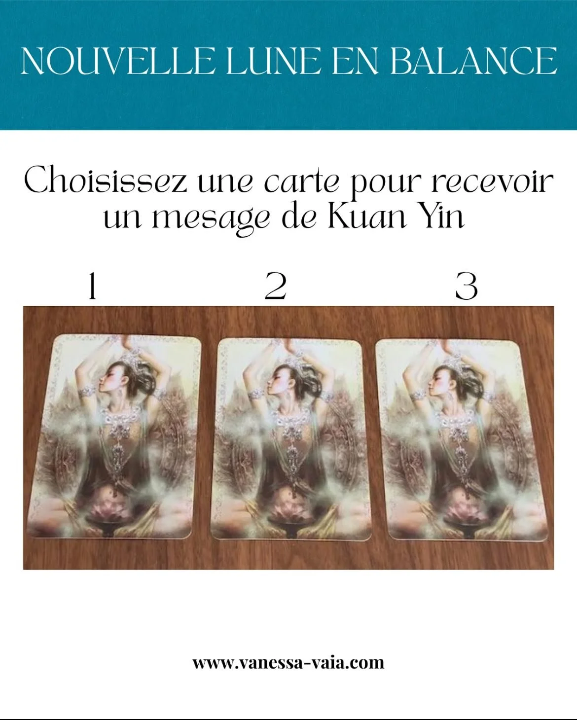 Dites-moi quelle carte vous avez choisie et comment le message vous a parl&eacute; !

The Witch&rsquo;s Path
Sessions et formations pour la gu&eacute;rison et la croissance 
Site: www.vanessa-vaia.com