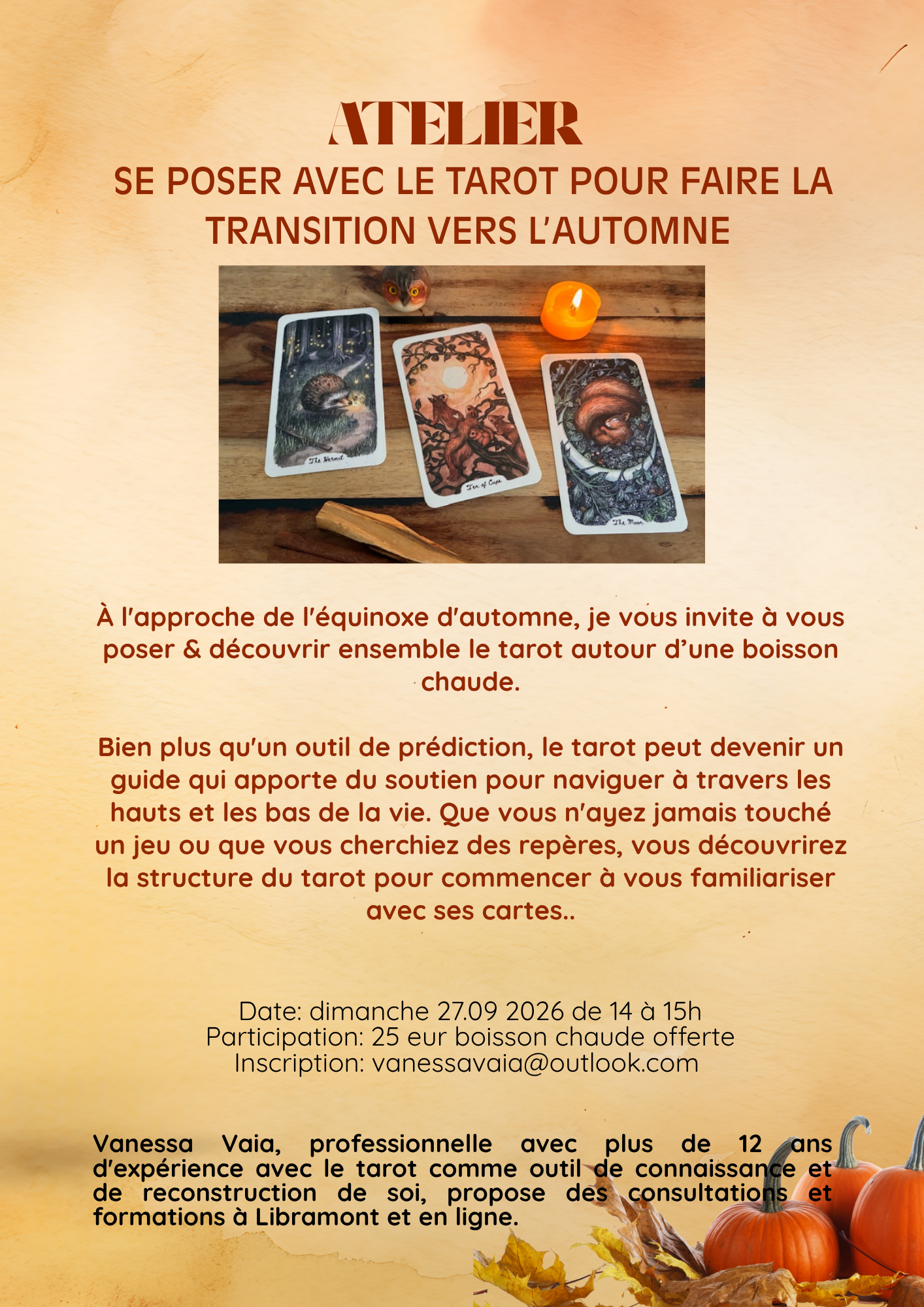 Se poser avec le tarot pour faire la transition vers l’automne