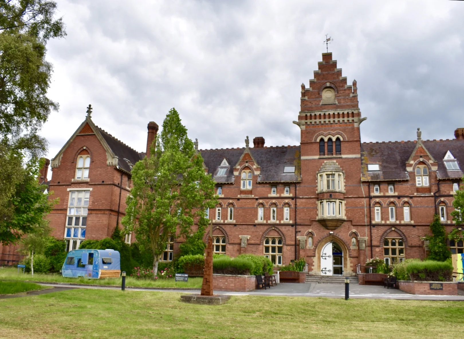 Wanderlust caravan at Hereford College of Arts, May 2019.