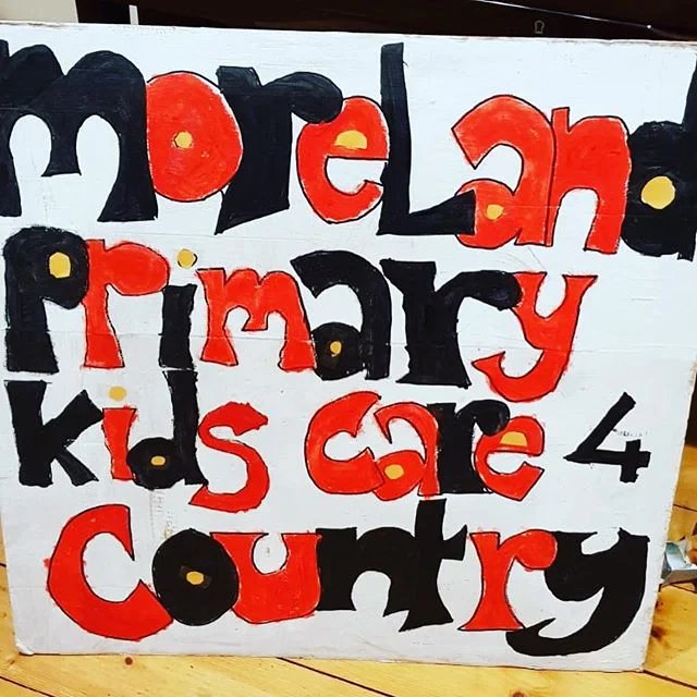 Moreland families getting ready to strike for climate action #climatestrike #morelandprimaryschool #careforcountry