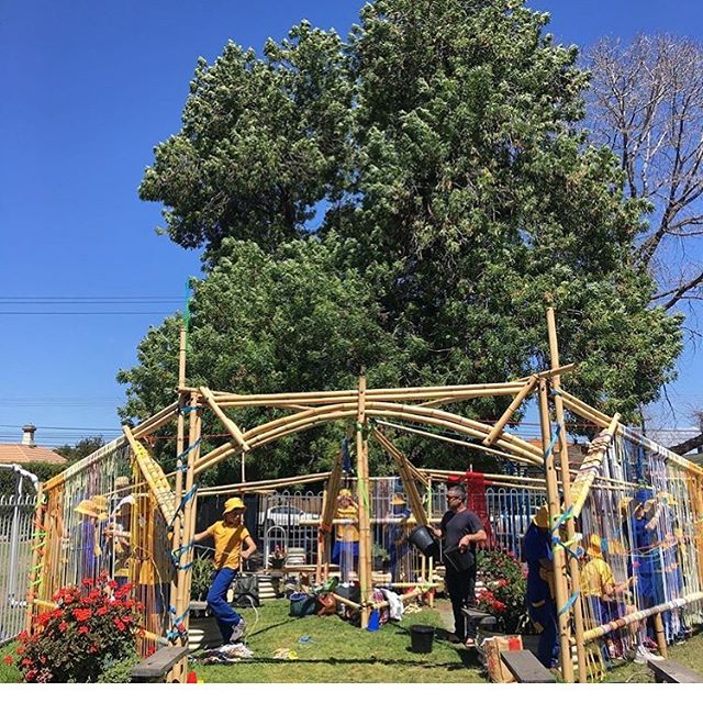 Slow art collective is making magic at Moreland Primary school! This installation is a place to knot, grow Indigenous plants, grow vegetables, collect seeds, share, slow down, weave and let the stories of Merri Merri yalluk animate our relation to ou