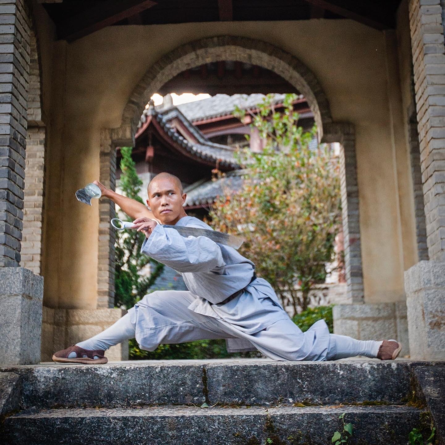 Shaolin Buddhist Monk Meditation Kung Fu Uniform Cotton Suit Temple Tai Sets Sz 