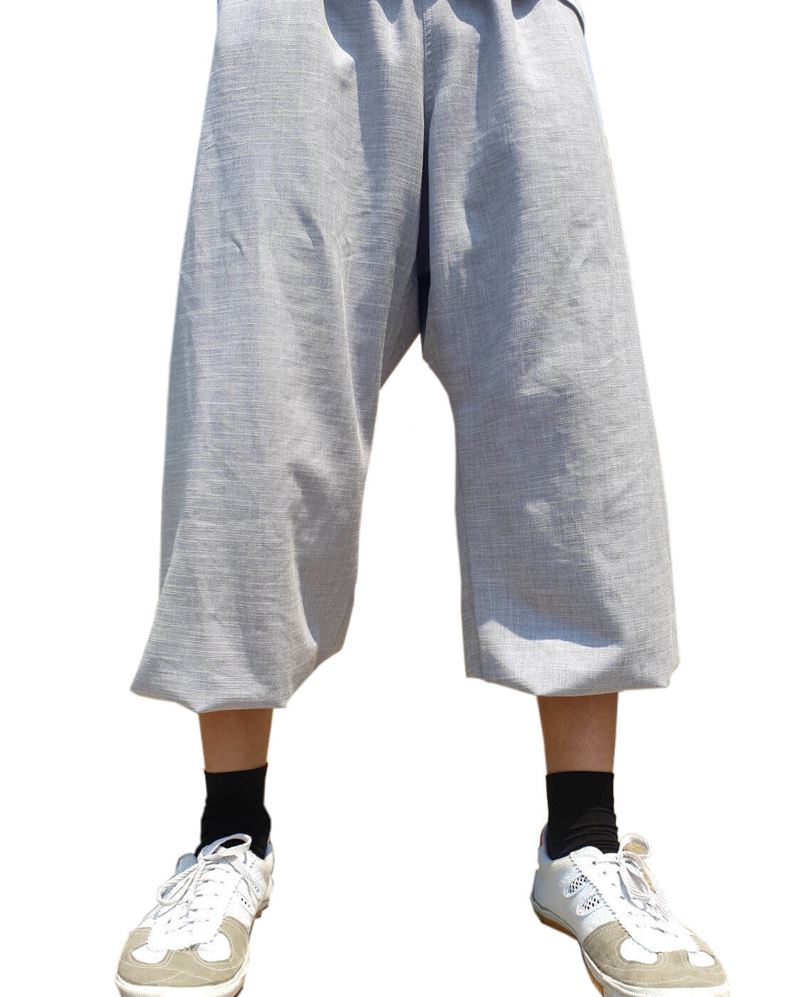 Men Baggy Pants Kung Fu Elastic Waist Cotton Martial Arts Trousers Sports  Casual | eBay