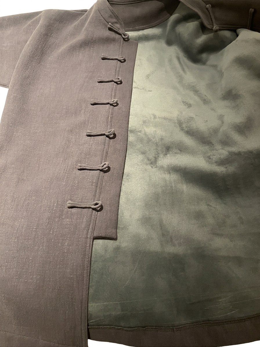 Padded Cotton Fleece #1090-8_fleece-inside of kung fu winter shirt