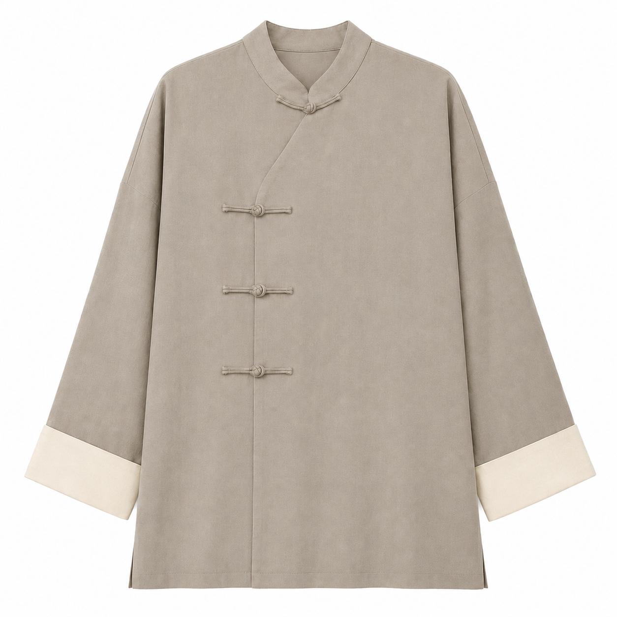 Mantis-Kung-Fu-Shirt-long sleeves, Mandarin curved collar