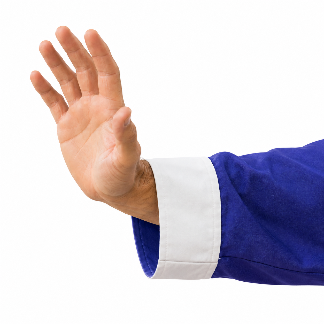 Tai Chi-Shirt Open-Cuffs in trim fabric