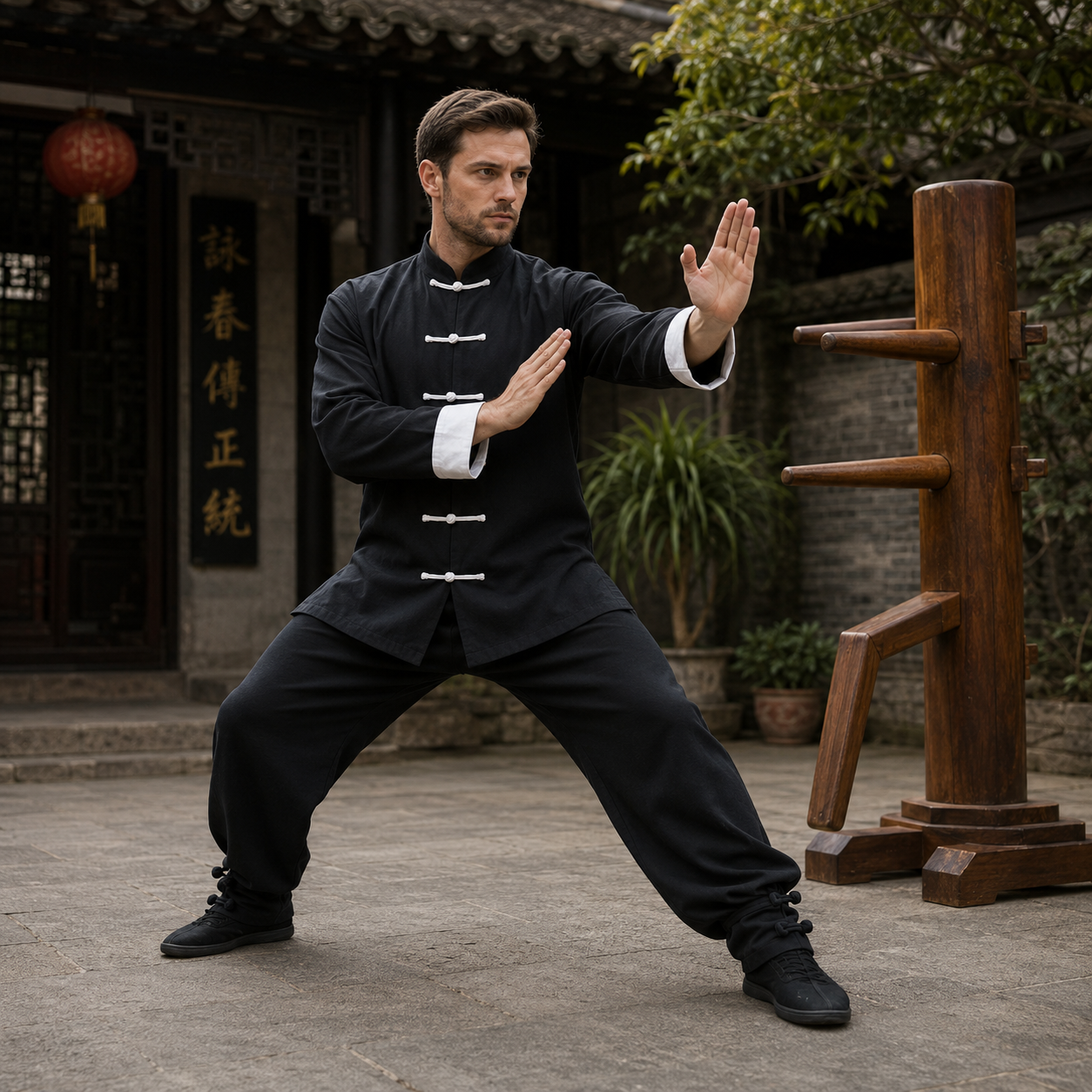 Wing Chun Uniform Set of Kung Fu Shirt and Pants
