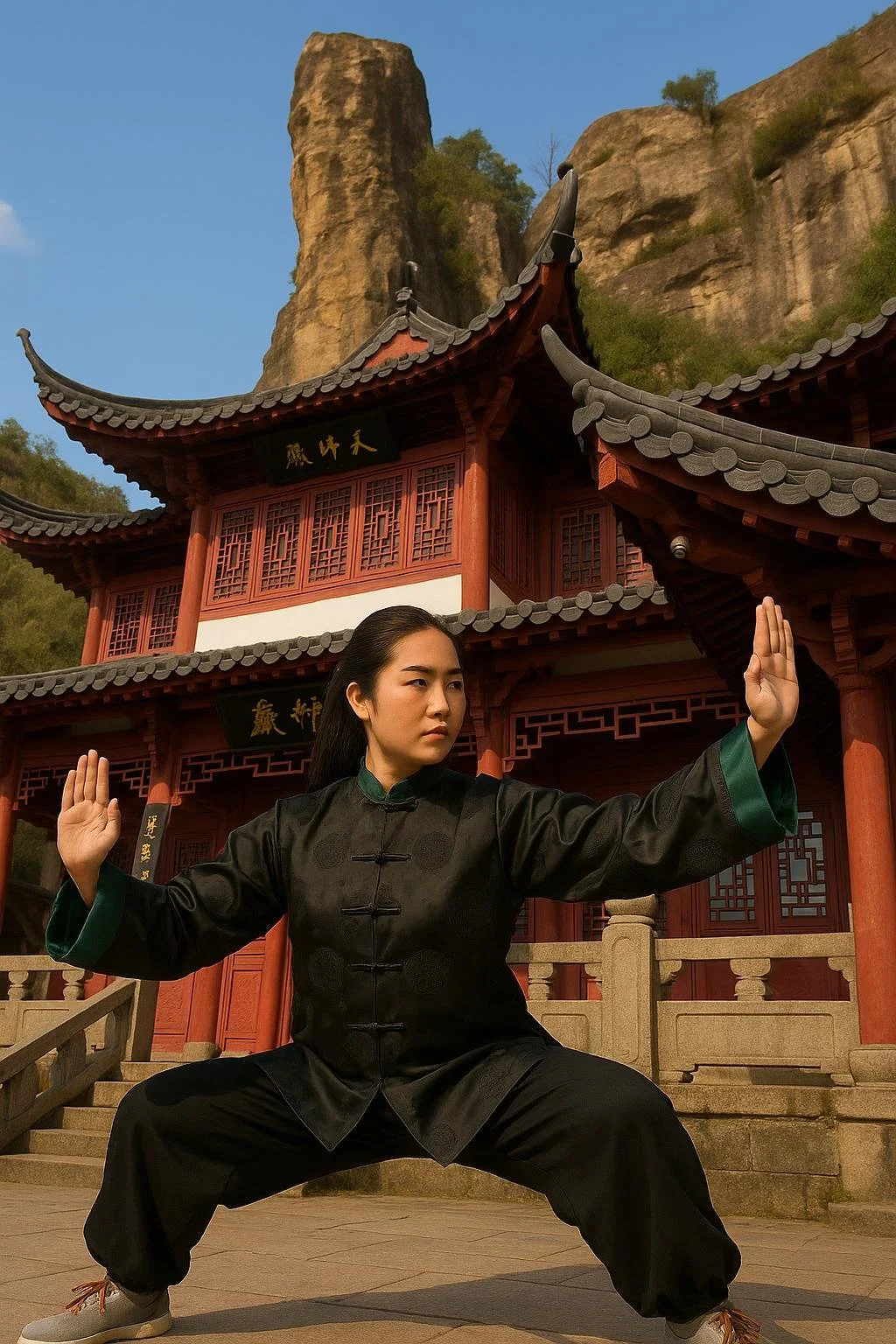 Tai Chi Outfit incl. Jacket with liner & Pants, custom-made, traditional Kung Fu jacket uniform
