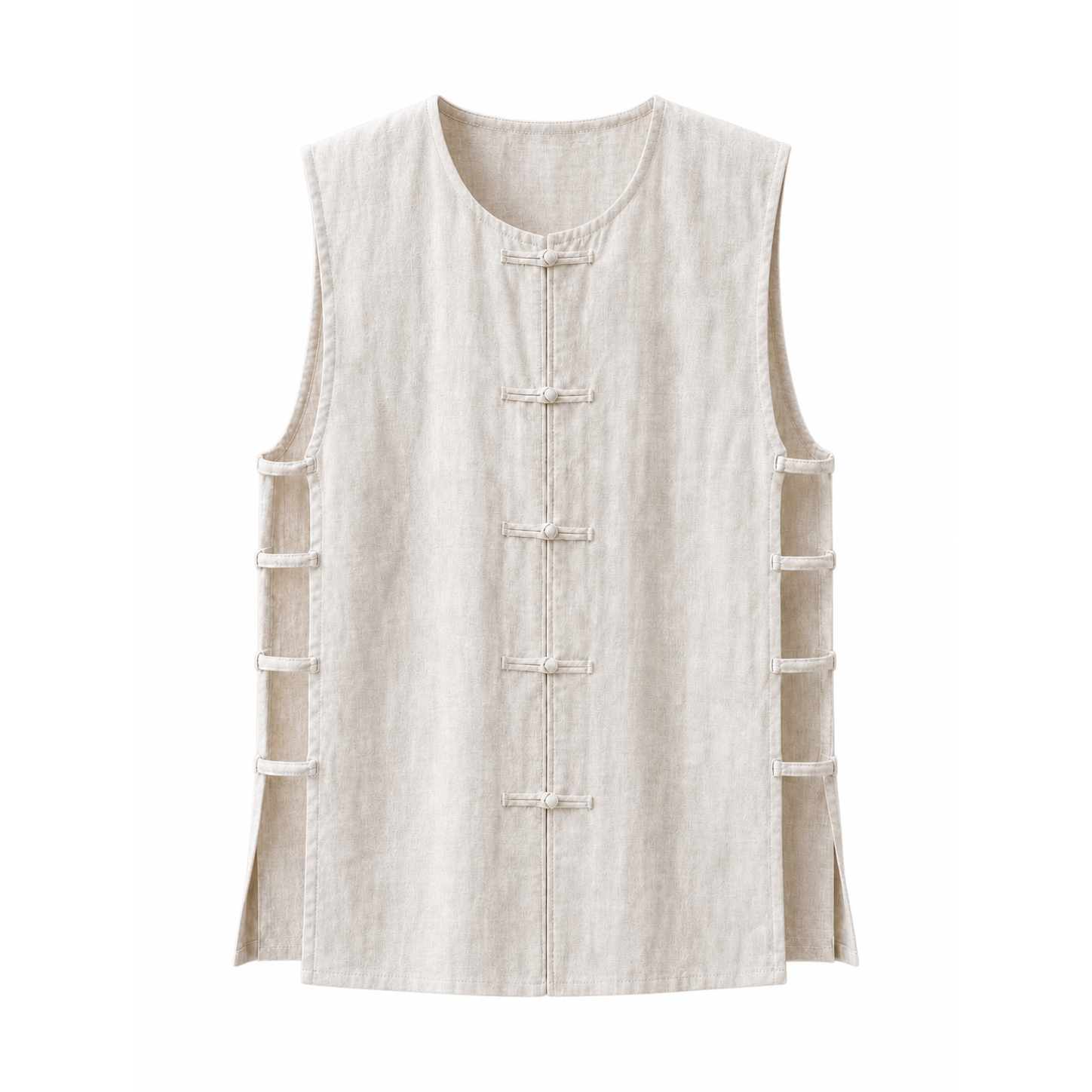 Kung Fu Vest, Hanfu Vest, Tang Suit Vest, sleeveless with side straps