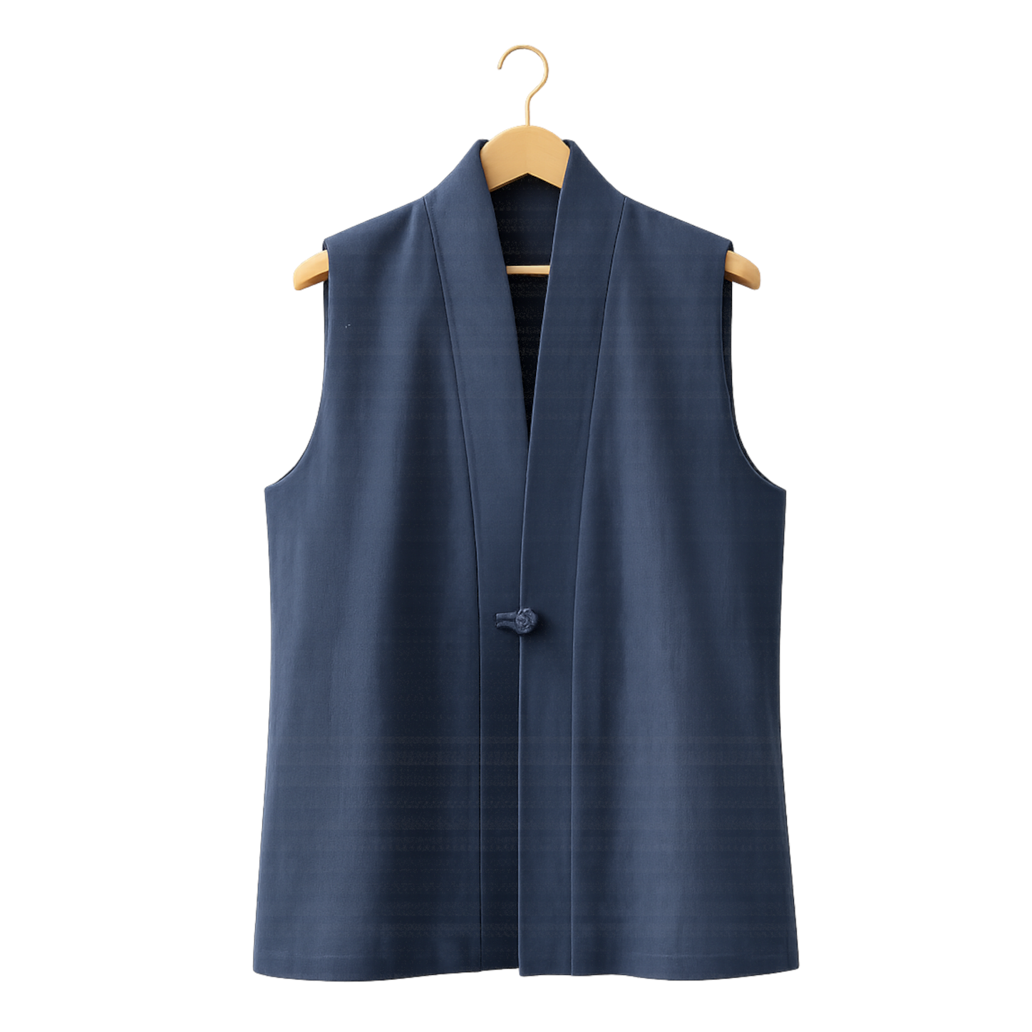 Martial Arts Tank Top, with shawl-style collar, sleeveless