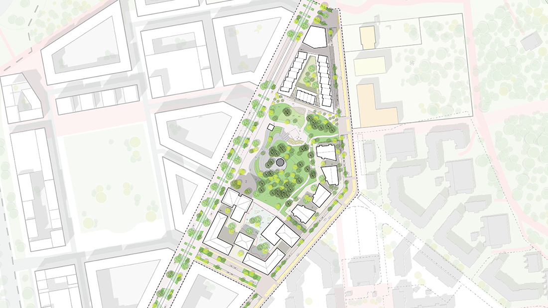 Lyrikparken illustrationsplan