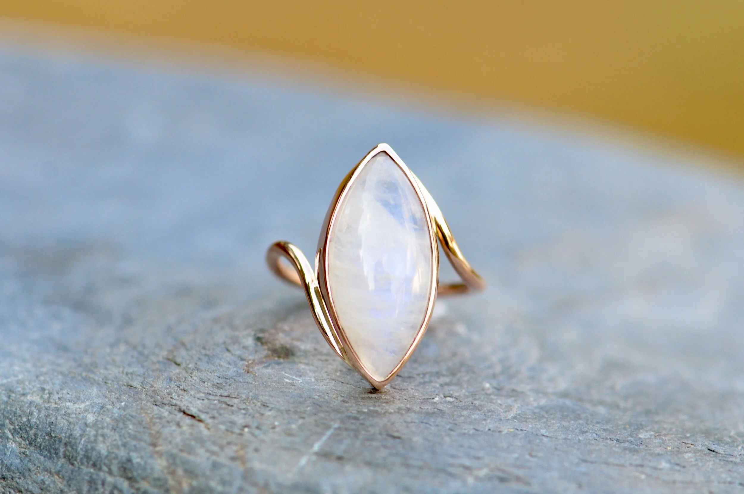 Moonstone in Rose gold
