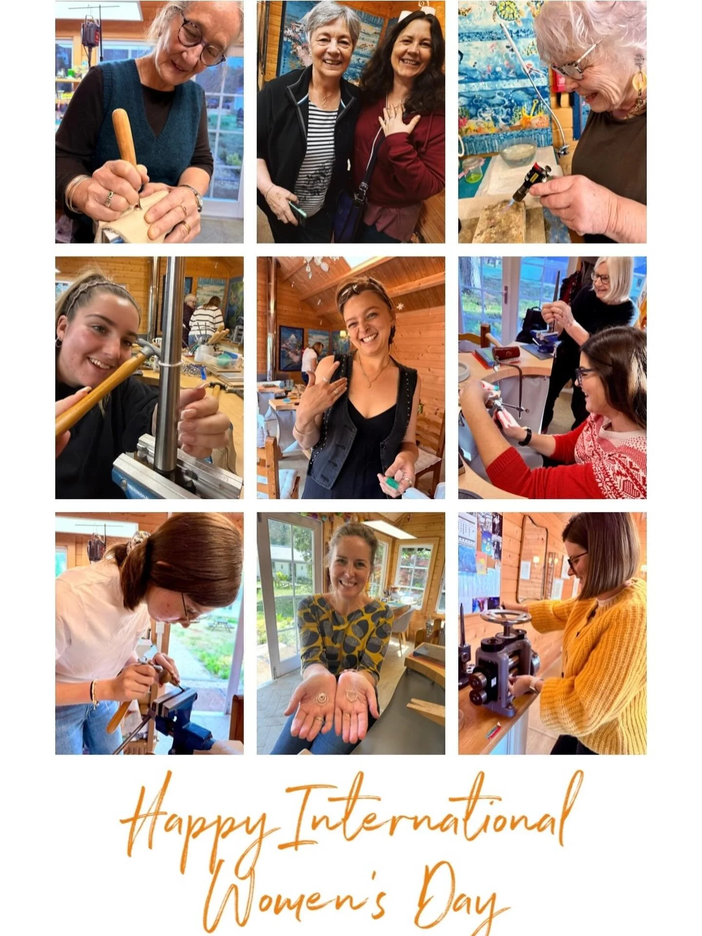 Happy International Women&rsquo;s Day! I am lucky to meet so many wonderful women in my jewellery workshops and share skills, creativity and much laughter 🧡 Thank you to you all 😘