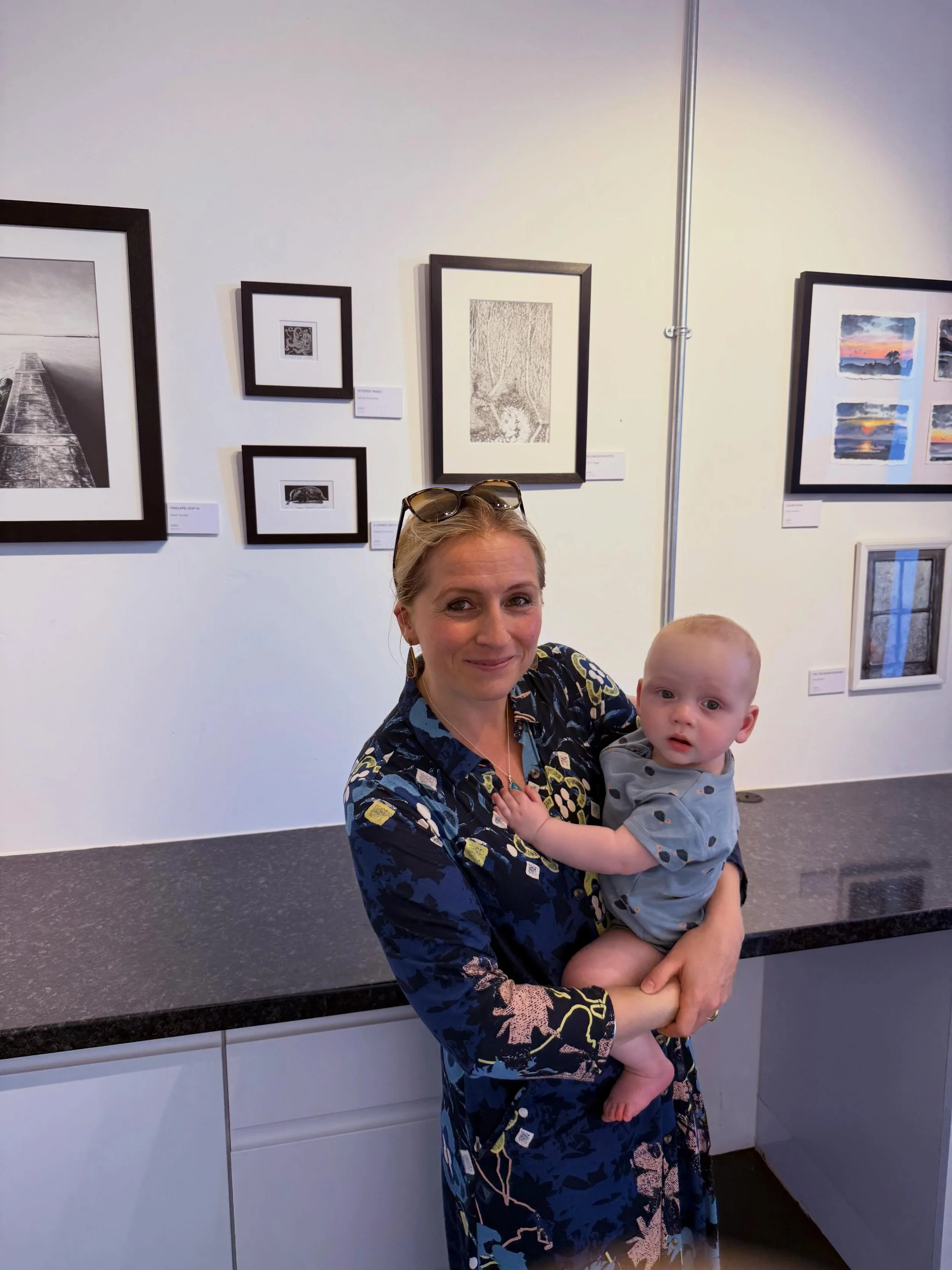 A very lovely thing has happened to me. Two of my wood engraving prints were selected for the inaugural Palais des Vaches Summer Art Prize Exhibition. Jewellery was not in the accepted categories, and while I love wood engraving, I am very much an am