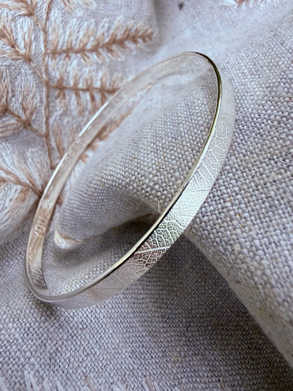 Silver Leaf Bracelet