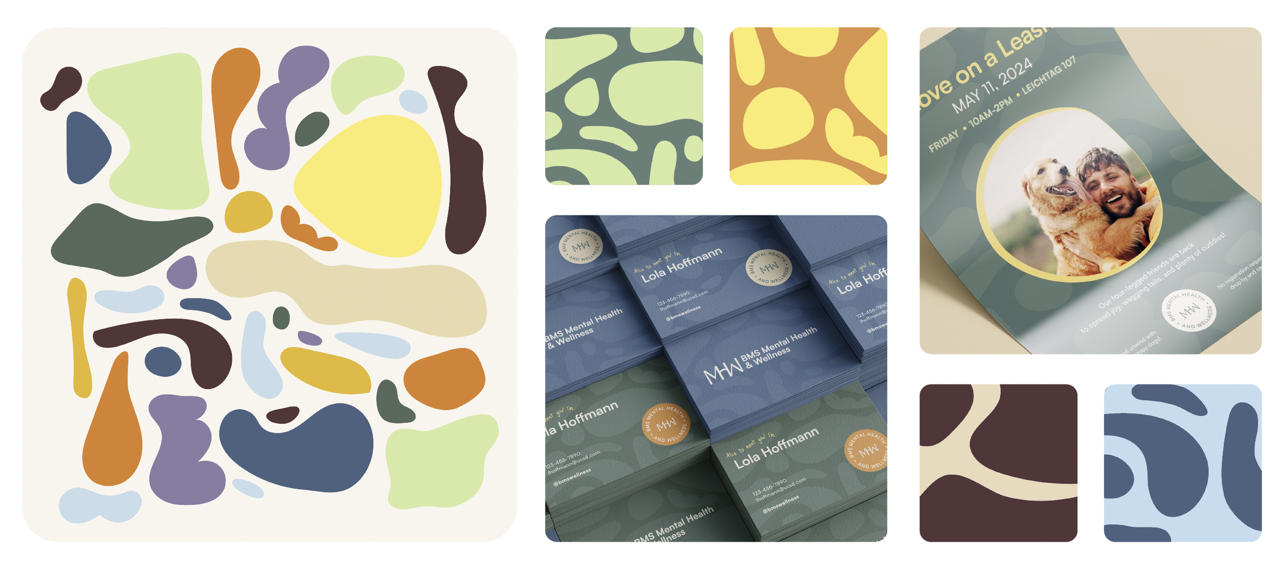 An assortment of BMS MHW assets, including examples of the pattern illustration.